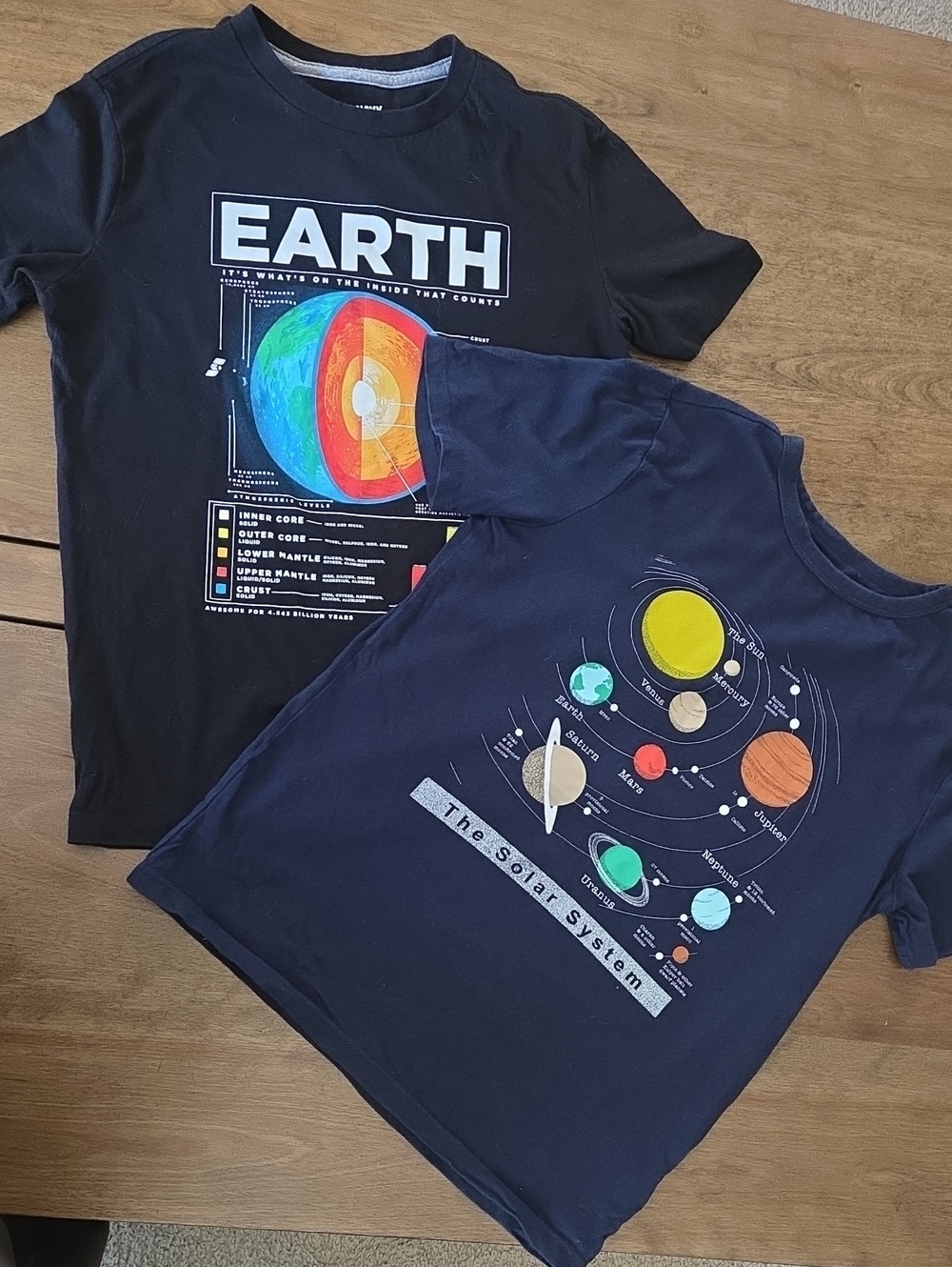 Gap - Old Navy. Two T-shirts with Colorful Graphic